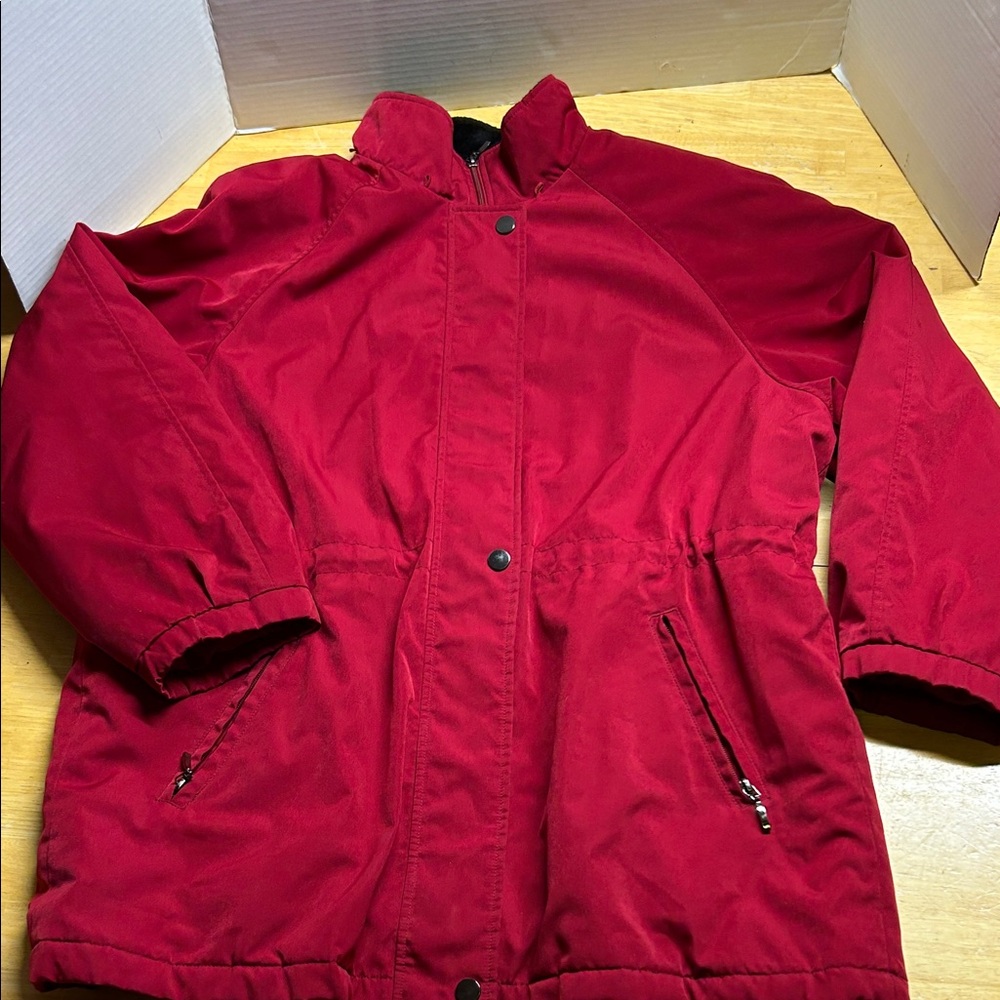 Liz Claiborne Red and Gray Jacket